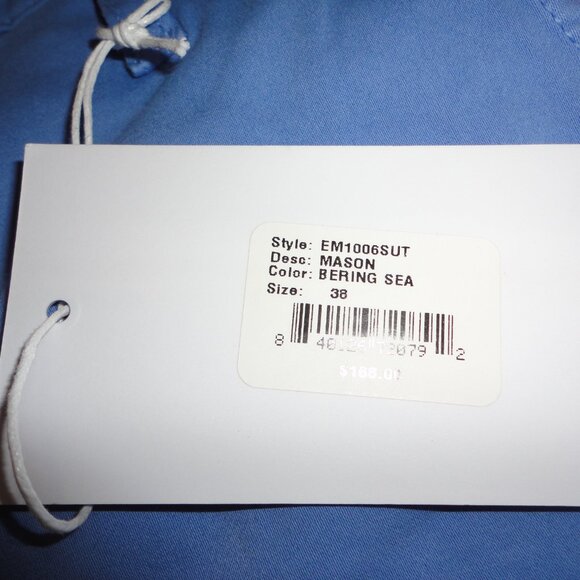 EDWIN Endurance "Mason" Slim Chino Blue Slacks Pants Size 38 x 32 NWT - Picture 3 of 10